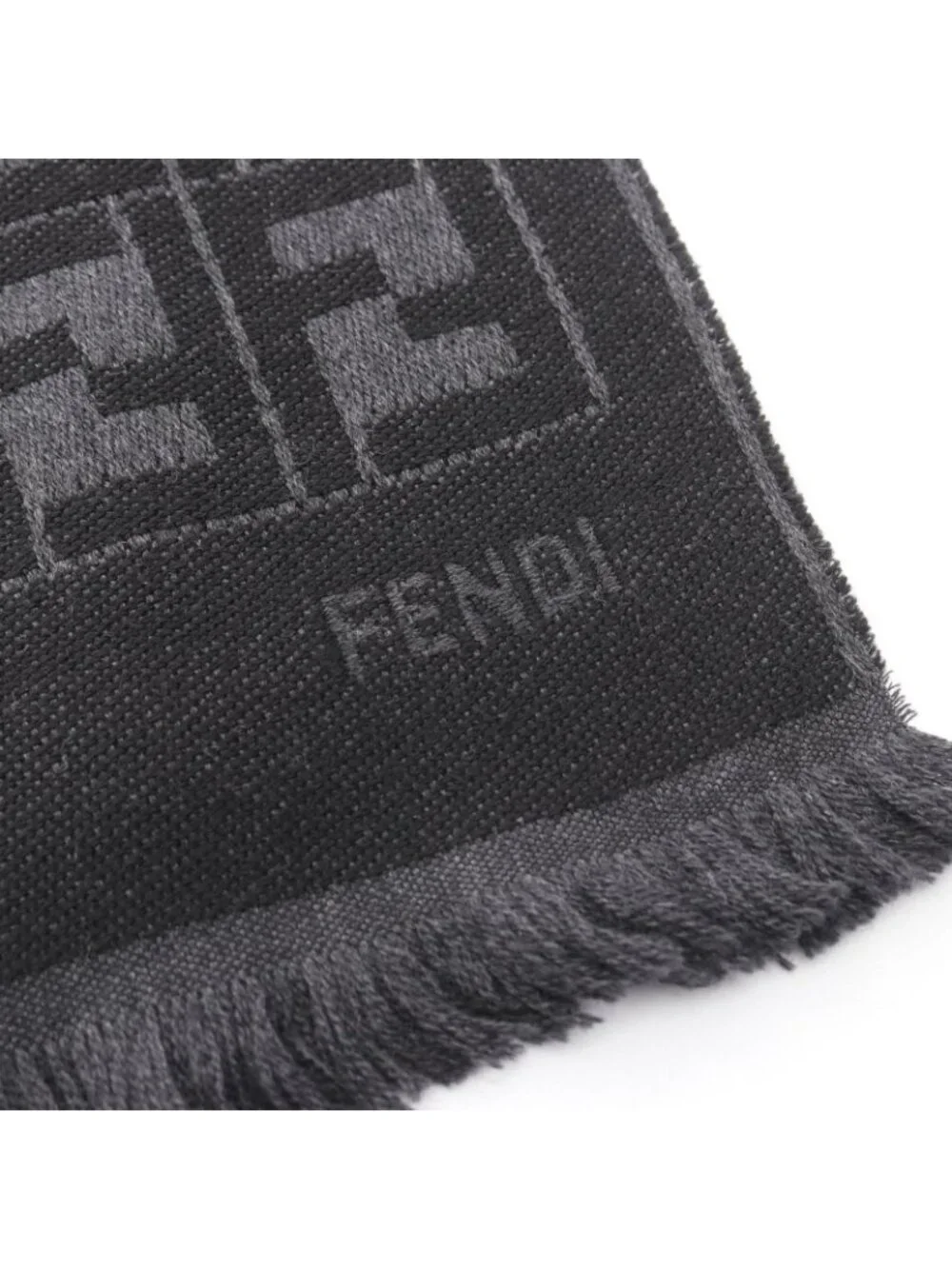 Fendi Scarf FF Pattern Wool